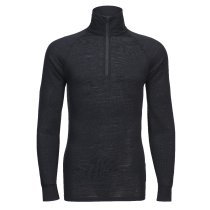 B184 - Merino Wool 1/4 Zip Baselayer Top Black