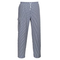 C078 - Chester Chefs Trousers Blue Check