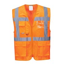 C376 - Athens Hi-Vis Mesh Executive Vest Orange