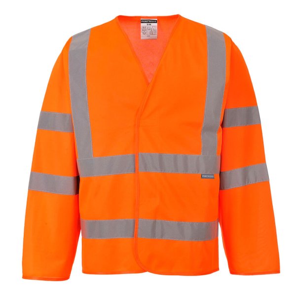C473 - Hi-Vis Band and Brace Jacket L/S Orange