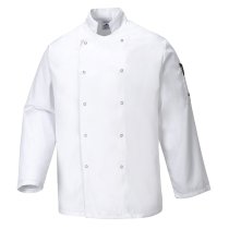 C833 - Suffolk Chefs Jacket L/S White