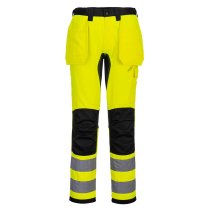 CD889 - WX2 Eco Hi-Vis Holster Pocket Trousers Yellow/Black