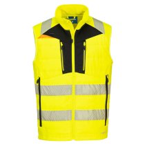 DX479 - DX4 Hi-Vis Hybrid Baffle Bodywarmer Yellow/Black