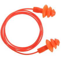 EP04 - Reusable Corded TPR Ear Plugs (50 pairs) Orange