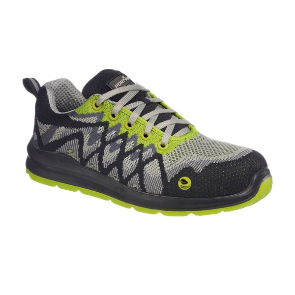 FC08 - Portwest Compositelite Eco Safety Trainer S1P Black/Yellow