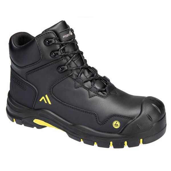 FC18 - Apex Composite Mid Boot S3S ESD HRO SR SC FO Black/Yellow