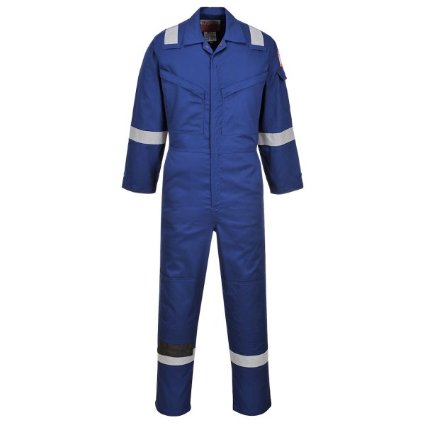 FR21 - Flame Resistant Super Light Weight Anti-Static Coverall 210g Royal Blue