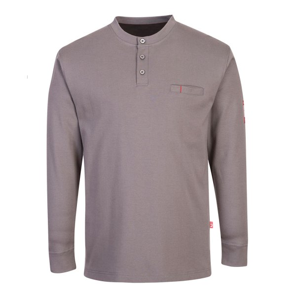 FR32 - FR Anti-Static Henley Grey
