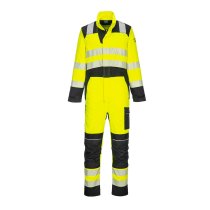 FR60 - Hi-Vis Multi-Norm Coverall Yellow/Navy