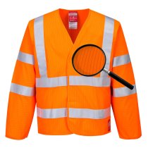 FR85 - Hi-Vis Anti Static Jacket - Flame Resistant Orange