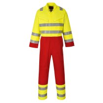 FR90 - Bizflame Work Hi-Vis Coverall Yellow