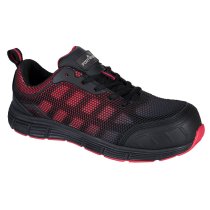 FT35 - Portwest Compositelite Ogwen Low Cut Trainer S1P Black/Red