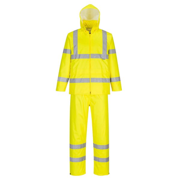 H448 - Hi-Vis Packaway Rain Suit Yellow