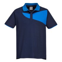 PW210 - PW2 Cotton Comfort Polo Shirt S/S Navy/Royal