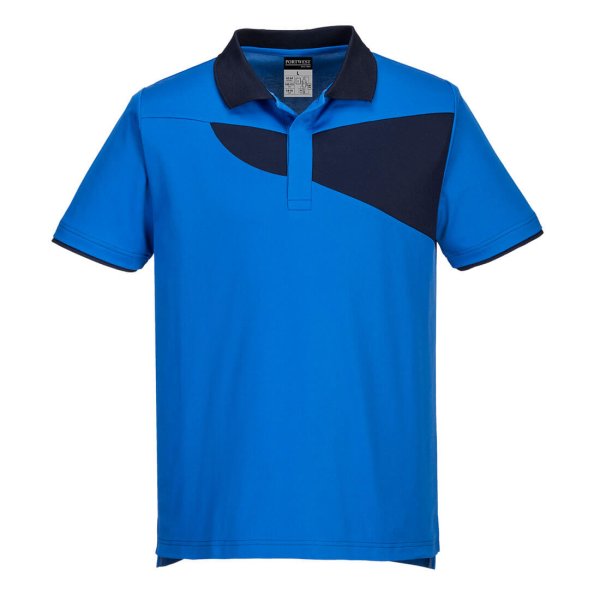 PW210 - PW2 Cotton Comfort Polo Shirt S/S Royal/Navy