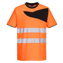 PW213 - PW2 Hi-Vis Cotton Comfort T-Shirt S/S Orange/Black
