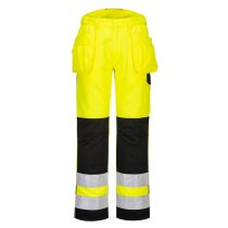 PW242 - PW2 Hi-Vis Holster Pocket Trousers Yellow/Black
