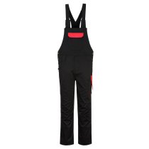 PW243 - PW2 Bib and Brace Black/Red