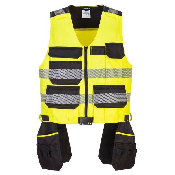 PW308 - PW3 Hi-Vis Class 1 Tool Vest Yellow/Black