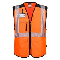 PW309 - PW3 Hi-Vis Executive Vest Orange/Black