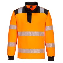 PW326 - PW3 Hi-Vis 1/4 Zip Sweatshirt Orange/Black
