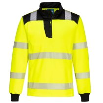 PW326 - PW3 Hi-Vis 1/4 Zip Sweatshirt Yellow/Black