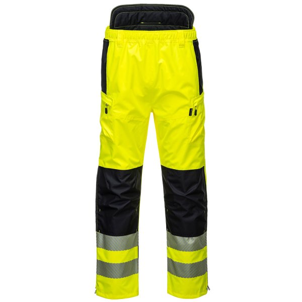 PW342 - PW3 Hi-Vis Extreme Rain Trousers Yellow/Black