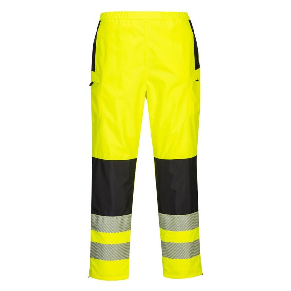 PW386 - PW3 Hi-Vis Women's Rain Trousers Yellow/Black