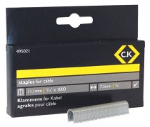 Cable staples - half round 10mm x 7.5mm