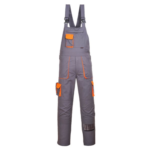 TX12 - Portwest Texo Contrast Bib and Brace Grey